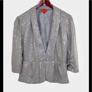 Elle Silver Sequin Jacket